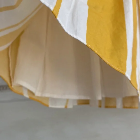 Dolce & Gabbana Mustard and White Striped Skirt - Picture 7 of 7